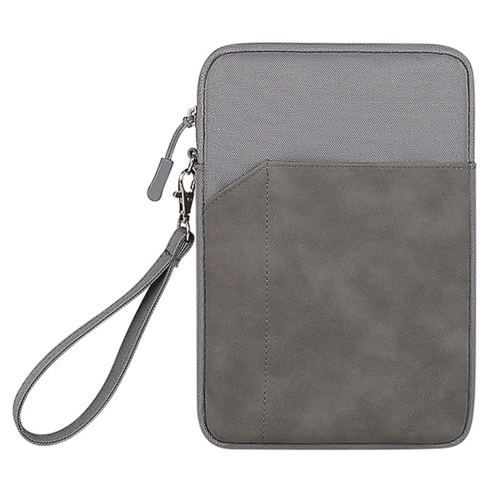 Uniqkart HWL7018 Zippered Carry Case for iPad 9.7-11 inch Scratch-Proof Tablets Sleeve Bag with Strap - Grey Uniqkart HWL7018 Zippered Carry Case for iPad 9.7-11 inch Scratch-Proof Tablets Sleeve Bag with Strap - Grey